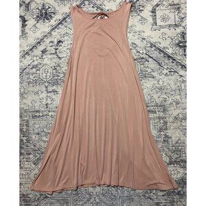 American Eagle Outfitters Sleeveless Pink Swing Dress Size Short Large Soft